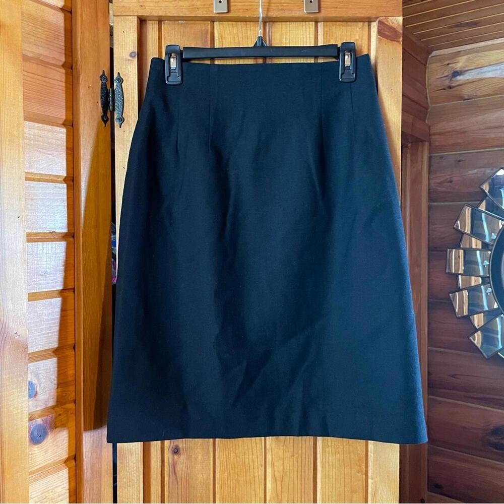 Vintage Adolfo Black‎ Pencil Skirt Timeless Elegance